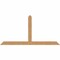 Ekena Millwork Portland Timber Gable Bracket, Western Red Cedar, 96"W x 48"H x 5 1/2"D x 5 1/2"F, 12/12 Pitch GBW096X48X0606POR00SWR - alternate 1